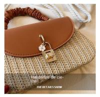 Bolso de mano de paja de moda para mujer, bolso de hombro tipo bandolera de cuerda de alto valor, novedad de verano - details 6