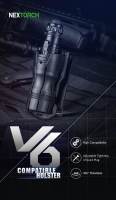 Soporte de Linterna Nextorch V6 Doble Apertura 360º Rotatable Sacado Rápido Ajustable Tightness Adecuado para Diámetro de Linterna 27-30mm Apto para TA30C / TA15 Etc - details 0