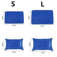 Almohadas de aire inflables ultraligeras portátiles de nailon y PVC, cojín para dormir, Camping, viaje, senderismo, playa, coche, avión, reposacabezas, equipo de campamento - details 1