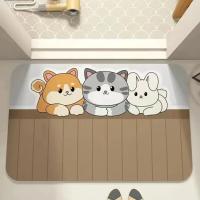 Pie absorbente de baño de diatomita suave rpet para baño, inodoro, dormitorio - details 3