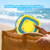 Juguetes de Playa para Niños Multifuncionales Plegables Juego de Agua Cubo de Silicona para Baño - details 5