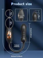 Leten Masajeador de Próstata Anillo Vibrador Vibrador de Empuje Adulto Butt Plug Juguetes Sexuales Anales para Hombres Pareja - details 0