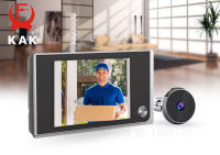 KAK 3.5 inches Digital Door Peephole Camera, 120 Degree Wide Angle, HD Screen, Easy Installation Home Security System - details 0