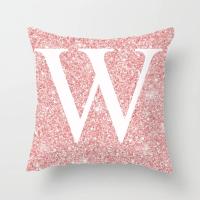 Cojín de sofá rosa con letras ostentosas, almohada con respaldo central, 45x45cm - details 26