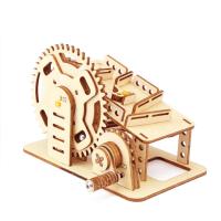 Rompecabezas de madera 3D, kits de construcción de modelos DIY para adultos y adolescentes con rompecabezas mecánicos, rompecabezas de modelo de bola rodante orbital - details 4