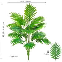 Palmera de Plástico Verde Planta Falsa Tropical para Jardín en Casa Ramas de 49.2 pulgadas - details 21