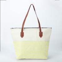 Bolsa de playa a rayas 2024, bolso de hombro para las axilas, bolso de lona informal de gran capacidad. - details 32