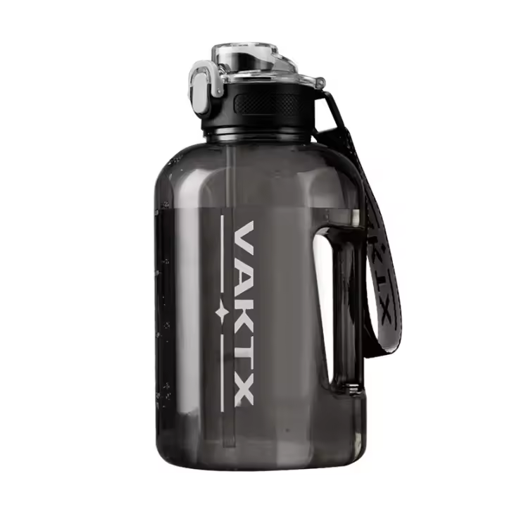 Taza de agua de gran capacidad ton ton barril resistente a altas temperaturas fitness deportes hervidor cubierta elástica paja Dunton taza verano gran vientre taza - 1