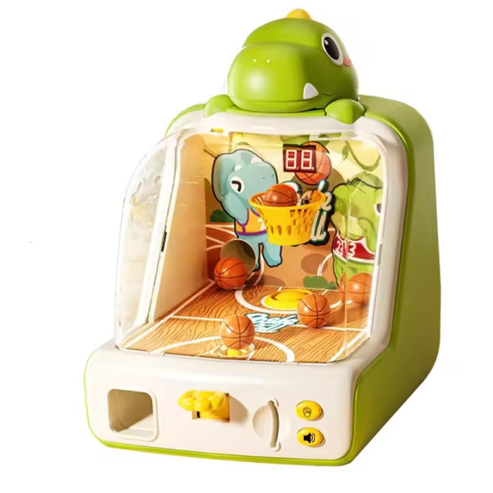 Juego de Arcade de Baloncesto Trompo de Piedra de Mesa con Punta LED Divertido para Niños y Fiestas Familiales - 1