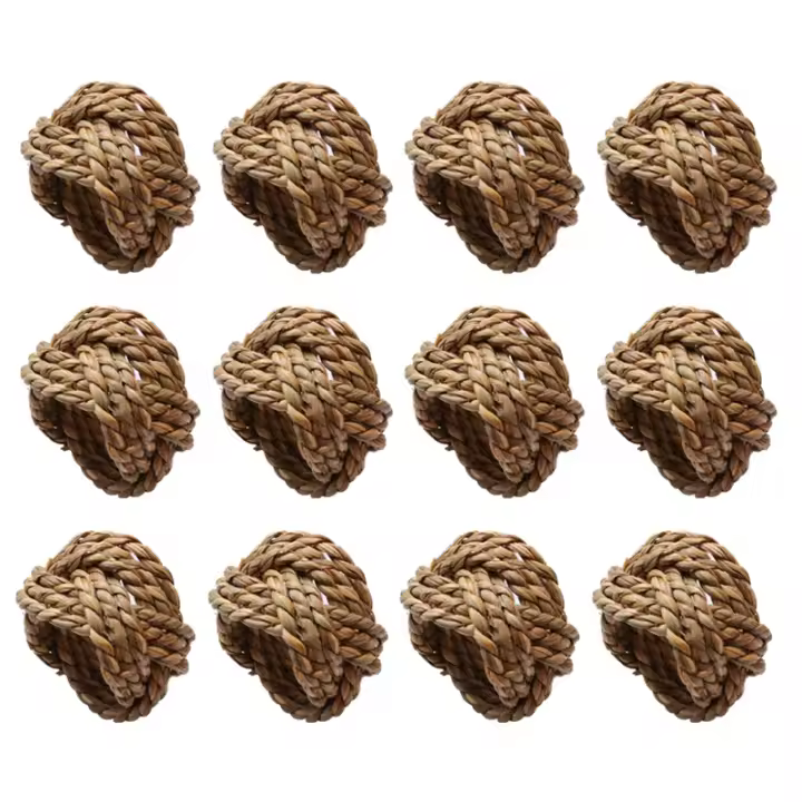 Juego de 12 servilleteros para mesa de cocina, servilleteros para decoración de bodas, servilleteros boho, servilleteros de granja - 1