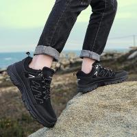 Zapatillas de senderismo al aire libre para hombre, zapatos de Trekking con cordones, para escalada de montaña, transpirables - details 13