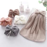 Toallas de Mano de Veludo de Coral Secado Rápido Absorbentes Suaves para Cocina y Baño - details 0