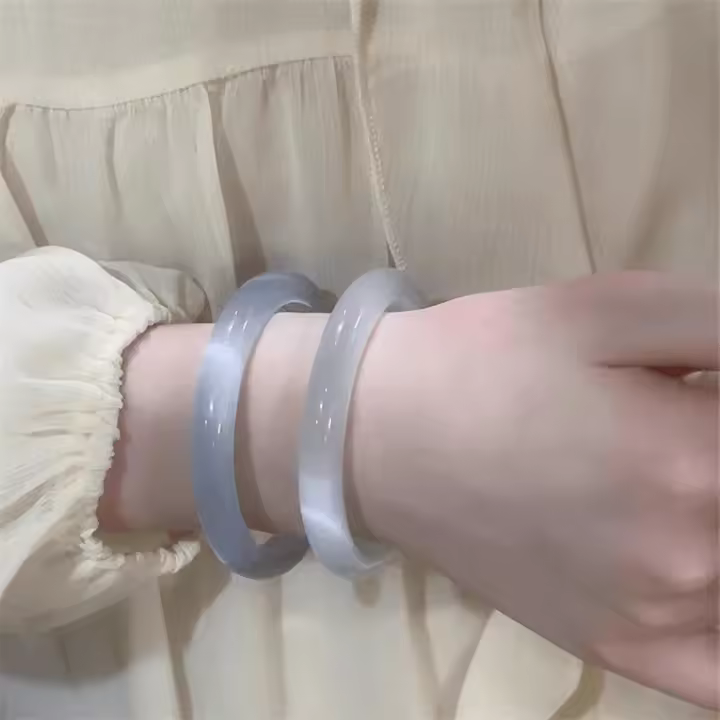 Moda ópalo pulsera premium sentido mujer blanco luna de hielo azul pulsera de alta calidad gradiente de cristal pulsera accesorios - 1