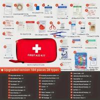 Kit de Primeros Auxilios Portátil 184pcs Suprimentos Médicos para Emergencias al Aire Libre - details 0