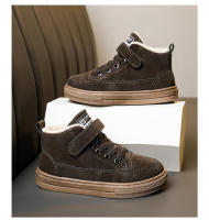 Zapatos informales para niños, zapatillas altas, zapatos deportivos para niños, zapatillas de nieve planas suaves y ligeras de piel cálida para invierno, zapatos de algodón para niños - details 31