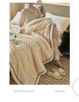 Manta cálida de franela para dormir, mantas suaves y cómodas de lana para la cama, manta cálida y esponjosa para Otoño e Invierno - details 11