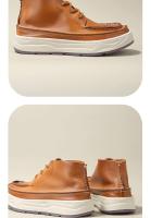 Cuero genuino de alta gama pura capa de cabeza de res estilo de herramientas de cuero de vaca zapatos de tablero de caña alta - details 4