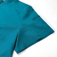 Nueva enfermera mujer pantalón corto Casual ropa de manga Top farmacia trabajo médico Hospital médico uniforme para enfermería cuello alto cremallera - details 12