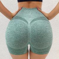 Pantalones cortos deportivos de cintura alta para mujer, mallas push up para gimnasio, ropa de yoga - details 12
