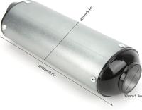 Tubo de escape silenciador de motocicleta, silenciador de 32 mm, silenciador de tubo de escape de 1,3 pulgadas apto para 90 cc, 110 cc, 125 cc, 150 cc, 160 cc, ATV, Pit Bike, motocicleta - details 0
