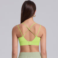 Hamidou-Sujetador de Yoga para mujer, ropa de Pilates de alta intensidad a prueba de golpes, con correas de hombro cruzadas absorbentes de golpes, para gimnasio - details 27