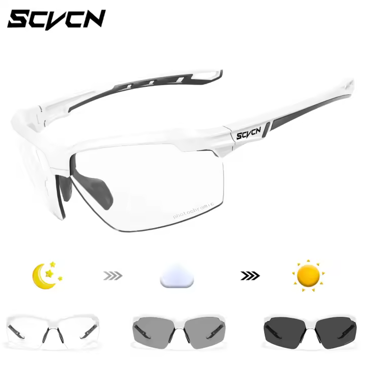SCVCN Gafas de Sol Photochromáticas Ideales para Ciclismo, Montañismo, Golf Protección UV400 - 1