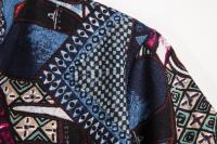 Camisa de lino de manga corta para hombre, camisa de flores de estilo étnico indio, novedad de verano, 2019 - details 27