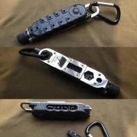 Mini destornillador multifuncional para exteriores EDC, forma de llavero, herramienta de reparación de acero portátil - details 13