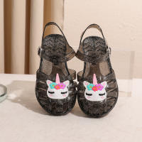 Zapatos romanos transparentes brillantes de gelatina princesa, transpirables, estilo marino. - details 13