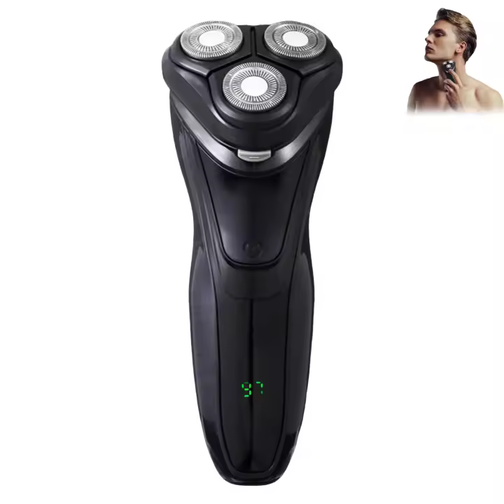 Maquinilla de afeitar portátil inalámbrica, herramienta de afeitado impermeable para Barba, nariz, oreja y pelo corporal - 1