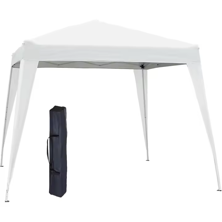 Carpa Plegable Impermeable Diseño Pop Up de Acero y Tela Oxford 2,4x2,4m Ideal para Jardín Exterior - 1