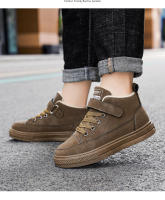Zapatos informales para niños, zapatillas altas, zapatos deportivos para niños, zapatillas de nieve planas suaves y ligeras de piel cálida para invierno, zapatos de algodón para niños - details 14