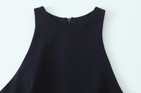 Vestido Mini Pleated TRZA Para Mujer Con Borlas Lateral Cuello Halter Frontera Trasera Chic Moda Casual A-Line Corto - details 4