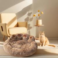 Cama de perro de lujo pata en forma de felpa perro estera, cama para mascotas para perros pequeños medianos y grandes, suministros gatito, perro mascota calmante cama, estera lavable - details 6