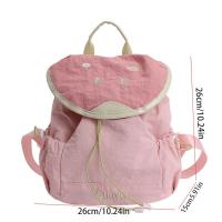 Mochila con cordón para exteriores de estilo coreano, mochila de nailon de fruta de Color dopamina para viaje, bolsa de libros de gran capacidad, bolso de hombro para senderismo - details 0