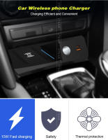 Panel de Carga Rápida Qi Inalámbrica para Mazda CX-4 CX4 2023-2018 Accesorios de Modificación Interior para Teléfono Móvil 15W Fabricado en China - details 1