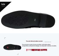 Nuevos zapatos casuales de moda para hombre hechos de piel de cocodrilo Elish, mula, suela de goma antideslizante, flexibles y transpirables para - details 9