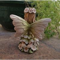 Estatua de Hada de las flores de resina artesanal, escultura de Ángel bonita y creativa, figurita en miniatura de jardín exquisita hecha a mano para fiesta - details 4