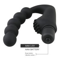 Vibrador Prostalítico de Silicona 10 Velocidades Plug Anal para Adultos 5 Abalorios - details 5