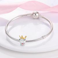 Abalorio Animal Friends en plata de ley con piedra de circón S, pulsera de 3 mm adecuada, regalo perfecto para mujer - details 15