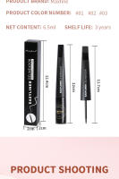 Maquillaje Maxfine Dip-fitting Liquid Eyeliner Pen Set impermeable y a prueba de aceite sin manchas El producto genuino es muy fino - details 7