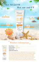 Protector solar corporal Facial SPF90 + protección UV bloqueador solar antioxidante aislamiento hidratante crema solar iluminadora con Control de aceite - details 0