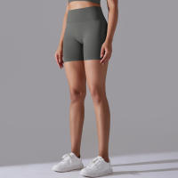Pantalones cortos de Yoga para mujer, Shorts deportivos de secado rápido, realce de glúteos, sin costuras, para entrenamiento de ciclismo y gimnasio - details 51