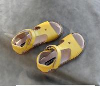 Sandalias de cuero genuino para niñas, bonitos zapatos escolares de cuero vacuno suave con dedos abiertos y corazón, zapatos de jardín para bebés, sandalias para niños - details 7