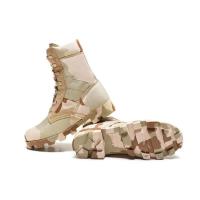 Zapatos impermeables con cordones para exteriores, botas de lona transpirables de camuflaje, botas cortas tácticas de combate del desierto para hombre - details 3