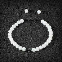 Pulsera de Piedra Natural 6mm Estilo Trenzado para Hombres y Mujeres Cruza de Oración Jesús - details 17
