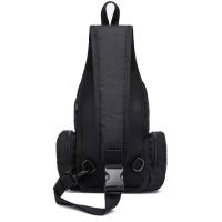 Bolso de Pecho de Viaje de Gran Capacidad para Hombres Bolso de Hombro Táctico Multifuncional de Nylon Negro Bolsa de Hombro Cruzada Diaria para Deportes al Aire Libre - details 5
