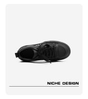 Nueva cabeza deformada, suela gruesa que aumenta los zapatos de junta casual negra para hombres y mujeres, zapatos deportivos de pareja. - details 7