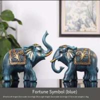 Un par de decoración de elefante para sala de estar, TV, entrada, vitrina de vino, accesorios para el hogar europeos - details 7