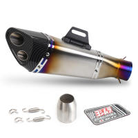 Universal Motorcycle Exhaust Muffler Pipe Escape Exhaust Tail Pipe Vent Pipe Exhaust Canister End Pipe Stainless - details 5